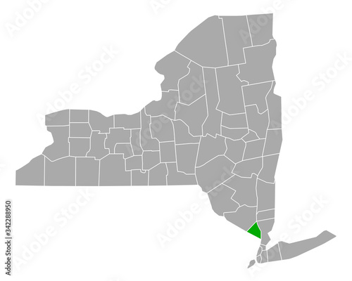 Karte von Rockland in New York photo