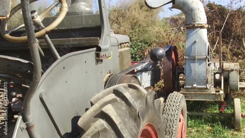 Traktor in Betrieb