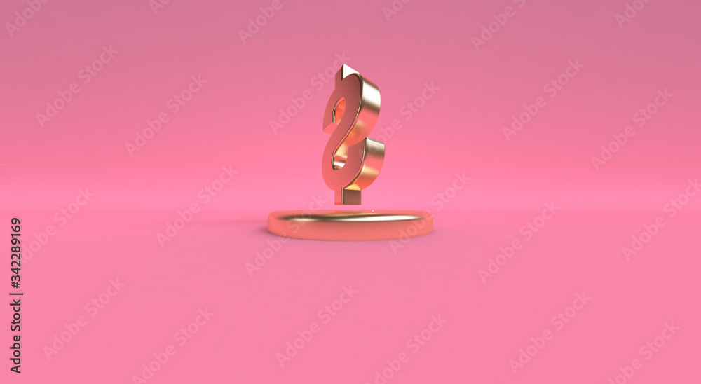Dollar Sign icon geometrical abstract background, Stylish trendy illustration. 3d render. Dollar Sign icon geometrical abstract background, Stylish trendy illustration. 3d render.