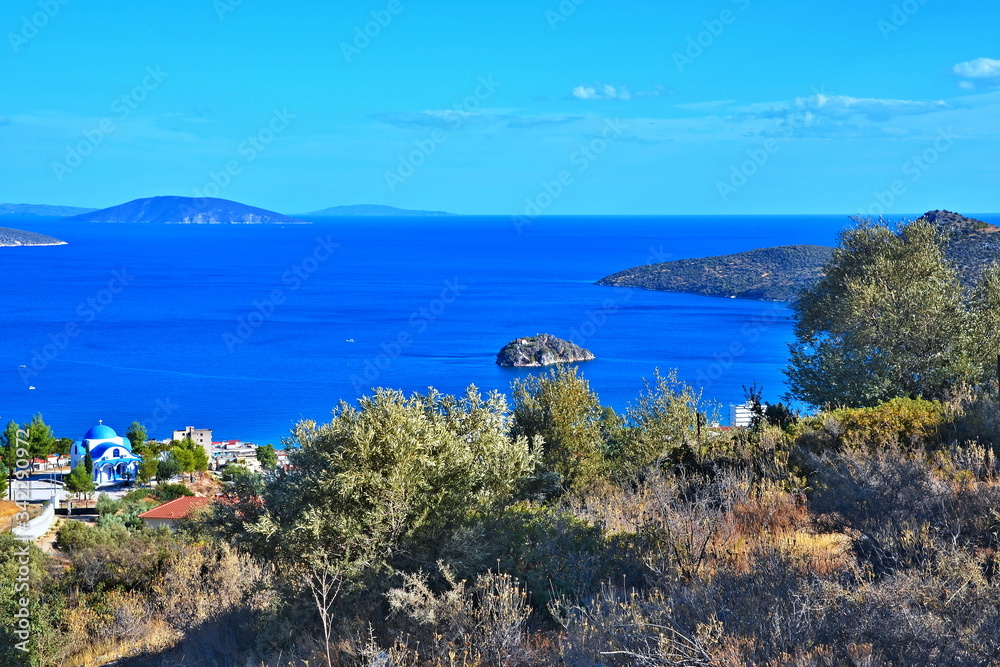 Greece,Tolo-view on the island Koronisi