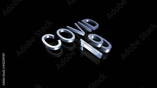 Covid 19 3D text animation effect ready to be used in your professional projects