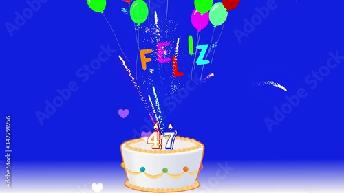 Happy 47th birthday, animation ready for your professional projects