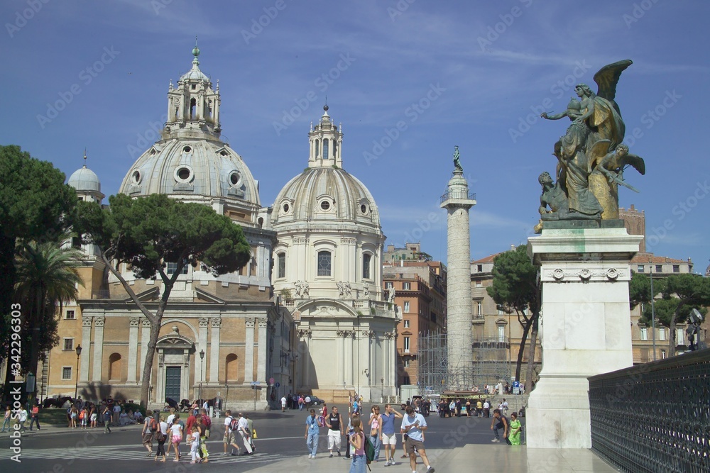 Rome. Column Traiana to celebrate the conquist of Dacia
