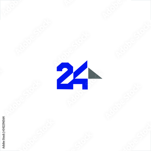 initial 24 number logo triangle design Free Download initial 24 number logo triangle design - GFXLoad