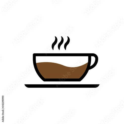 Coffee cup icon. Design template vector