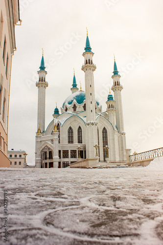 Kazan, Republic of Tatarstan, Russia View of the Kul Sharif mosque.