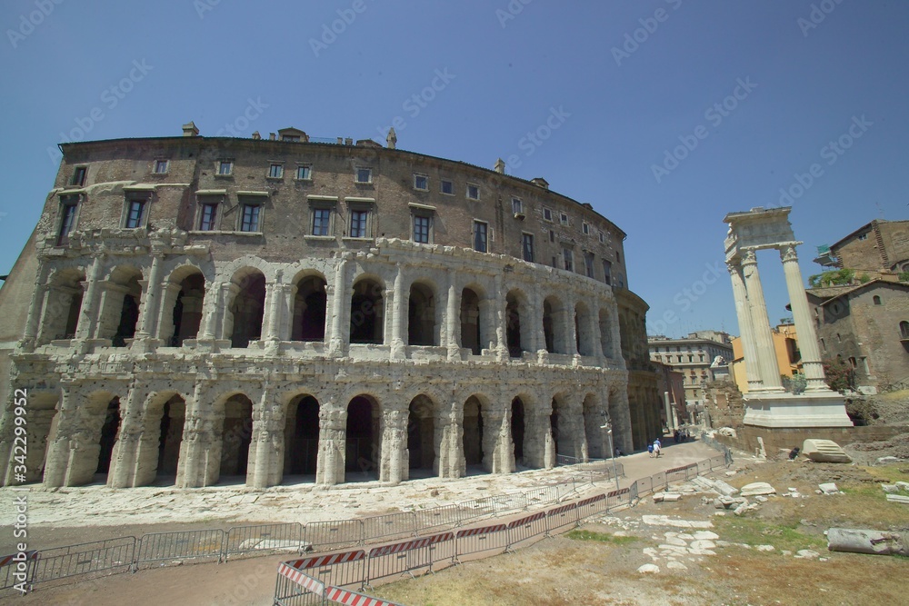 Fototapeta premium Rome. Marcello's theatre built in the ancient Rome
