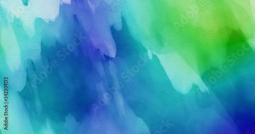 water color blue green abstract background backdrop