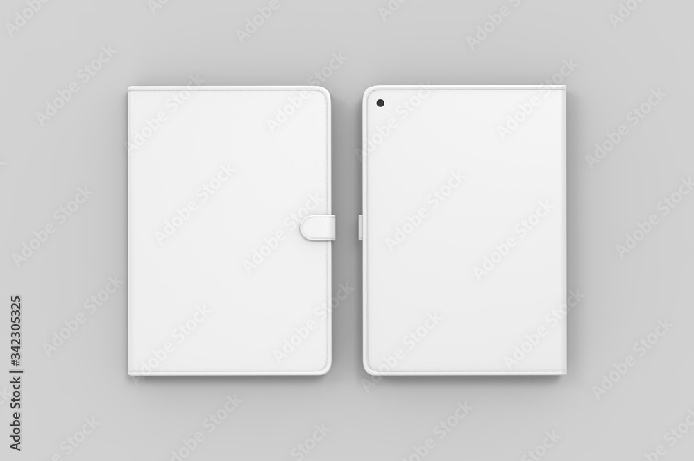 Blank electronic screen Tablet for branding and design, 3d render illustration. Blank electronic screen Tablet for branding and design, 3d render illustration.