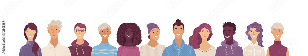 Multicultural group of happy people Multicultural group of happy people