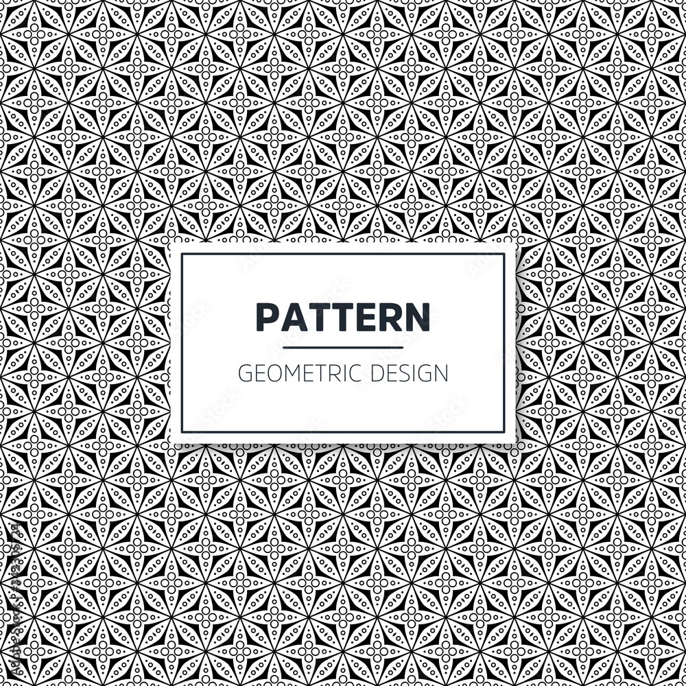 Seamless geometric black and white pattern Seamless geometric black and white pattern