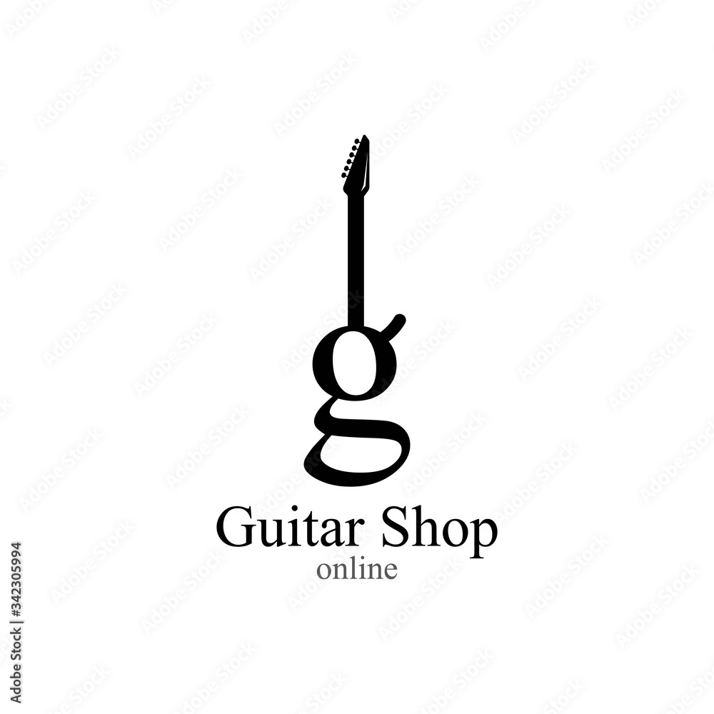 Guitar logo vector Guitar logo vector