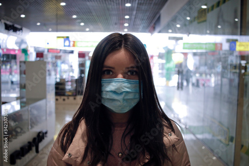 girl in mask shopping © alex_aldo