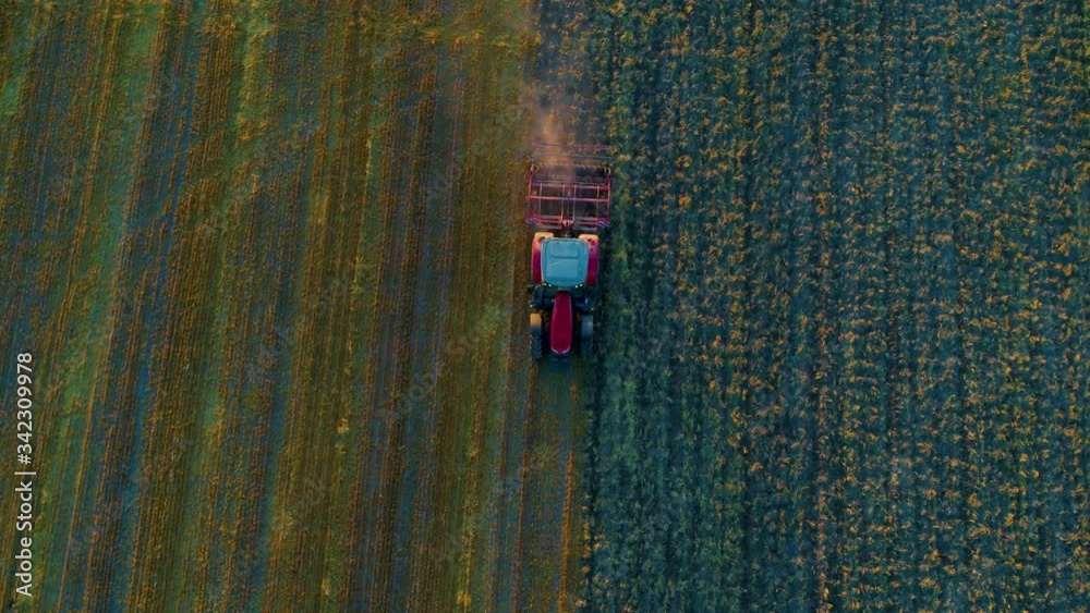 tractor in the field