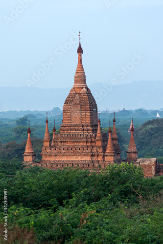 Bagan, Myanmar Land of many pagodas at the morning © anake