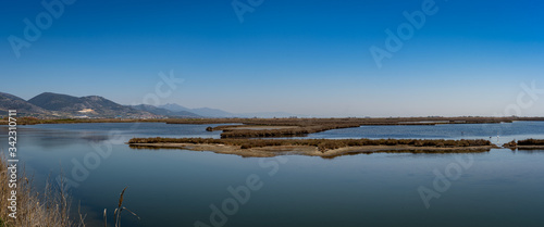 wetland panoramic photo at Greece