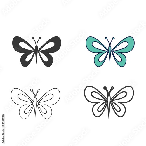 butterfly icon vector illustration design © LiveLove
