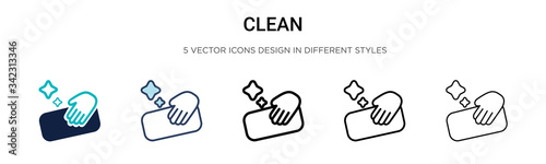 Clean icon in filled, thin line, outline and stroke style. Vector illustration of two colored and black clean vector icons designs can be used for mobile, ui, web