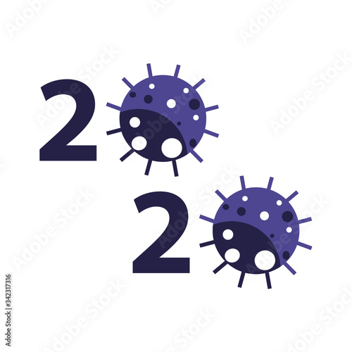 Coronavirus 2019-nCoV. Corona virus icon. Black on white background isolated. China pathogen respiratory infection (asian flu outbreak). influenza pandemic. virion of Corona-virus. Vector