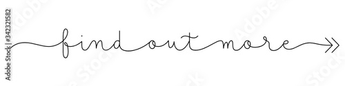 FIND OUT MORE black vector monoline calligraphy with swashes and arrow