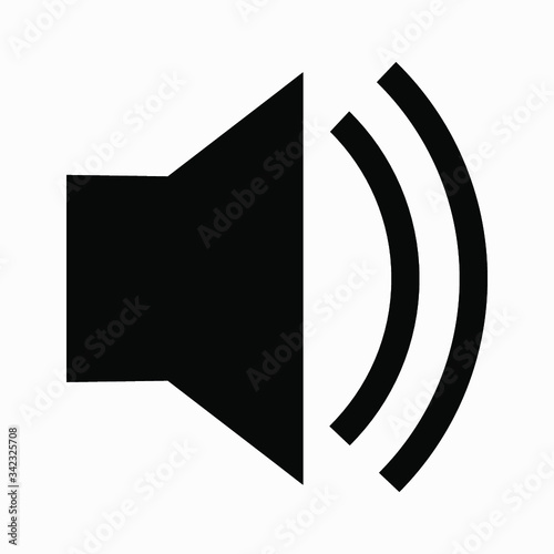 Designer speaker logo icon. Vector icon.