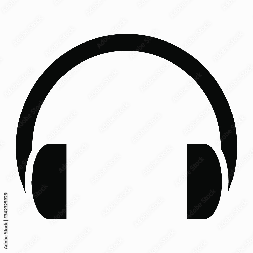 Headphone symbol. Vector icon. Headphone symbol. Vector icon.