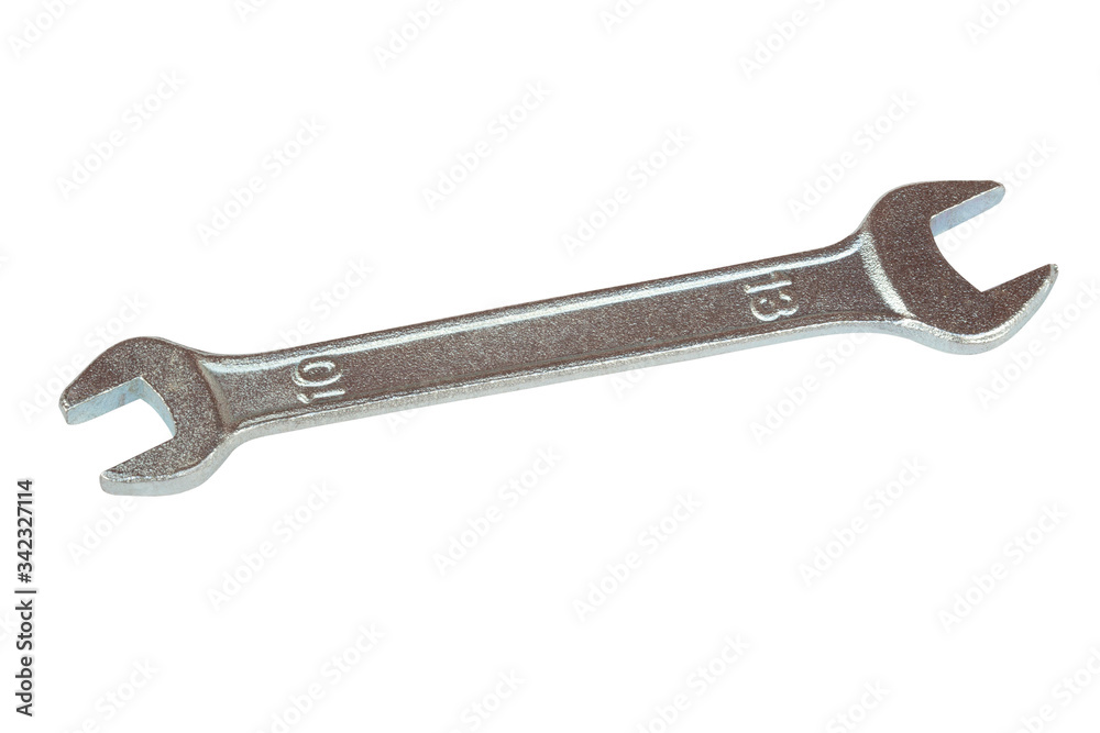 Double open end new wrench isolated on white background. Double open end new wrench isolated on white background.