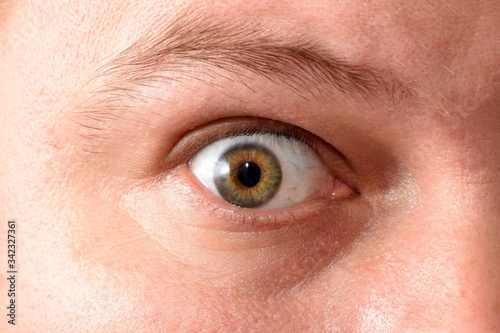 A close up of a persons eyes
