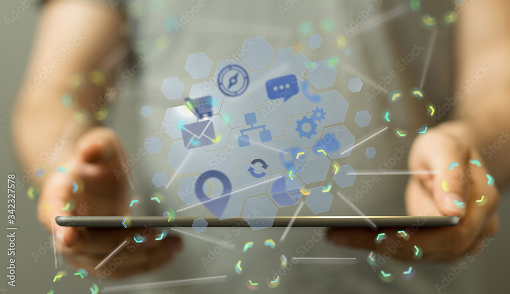 Protect Cloud Information Data Concept. digital 3d Protect Cloud Information Data Concept. digital 3d