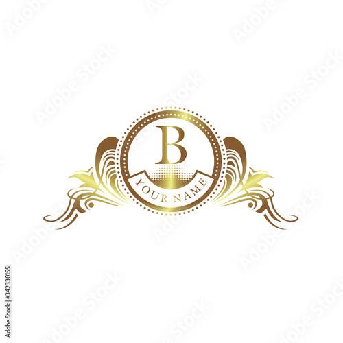 Luxury Logo template in vector for Royalty, Boutique, Cafe, Hotel, Heraldic, Jewelry, Fashion, 