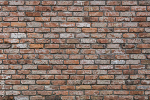 pattern / background: colorful old brick wall