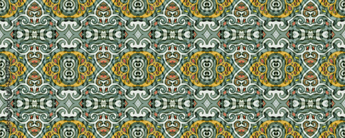 Seamless ornament. Ethnic pattern. Medieval style. Vintage ornament. Seamless background. Seamless texture. Abstract background. Decoration. Creative background. Duplicate elements. Abstract texture