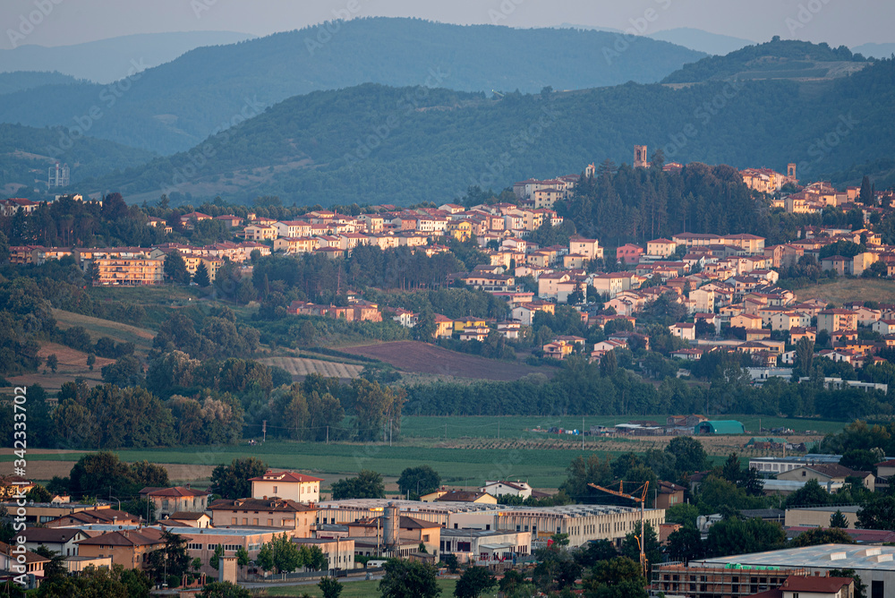 Summer landscape at Soci, Tuscany