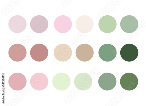 neutrals color palette, procreate  swatches