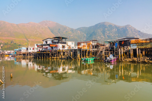 Photography House on wooden stilts, Tai O, Lantau island, Hong Kong, China