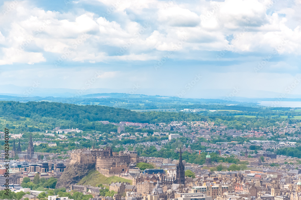 Panorama of Edinburgh from Arthur's Seat