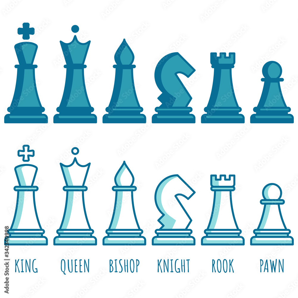 Chess Pieces Set Stock Illustration - Download Image Now - Chess