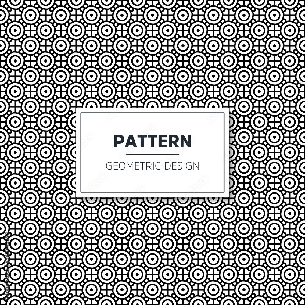 Seamless geometric black and white pattern Seamless geometric black and white pattern