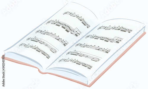 Child book with music