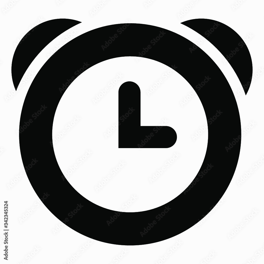 New alarm clock icon isolated on white background New alarm clock icon isolated on white background