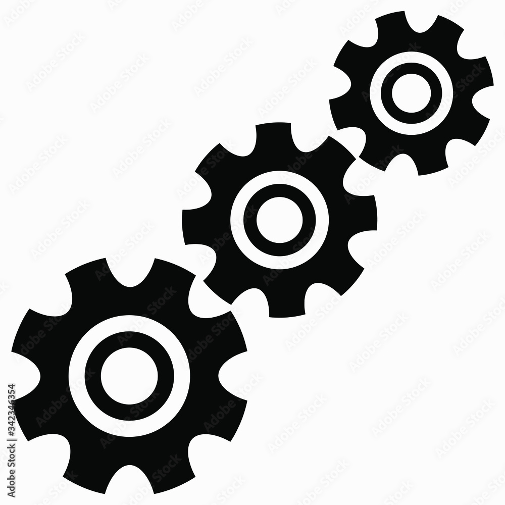 Trendy Vector Settings Icon. Trendy Vector Settings Icon.