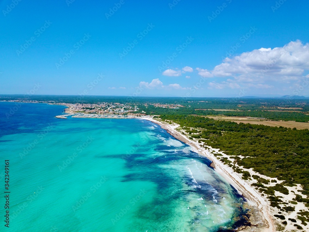 Fototapeta premium Dronenaufnahme Mallorca 