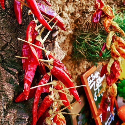 Peperoni als Deko Mallorca 