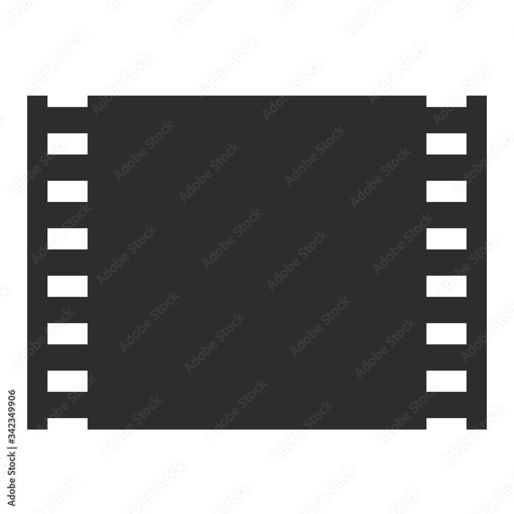 Old film strip vector icon