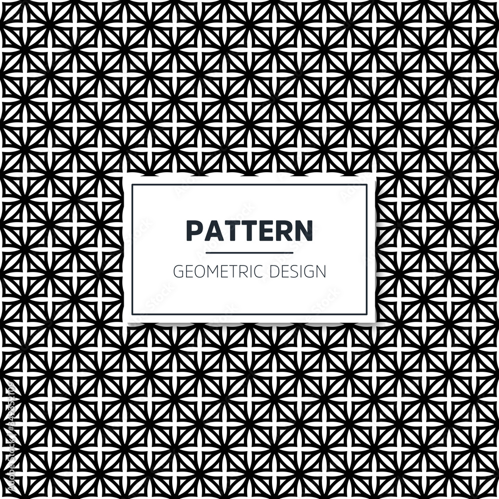 Seamless geometric black and white pattern Seamless geometric black and white pattern