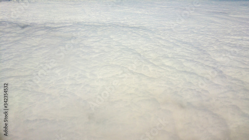 Aerial view of clouds from airplane window  South Africa