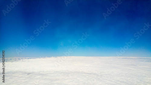 Aerial view of clouds from airplane window, South Africa © Danielle