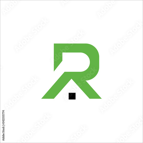 Initial letter ra or ar logo design template