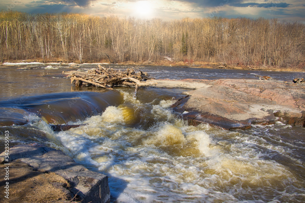 Obraz premium river in winter