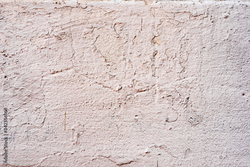 Texture of a concrete wall with cracks and scratches which can be used as a background